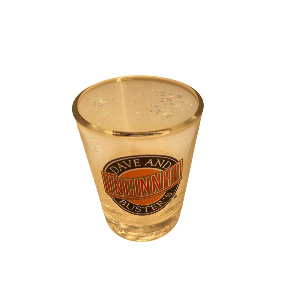 SHOT GLASS Dave and‎ Buster's Cincinnati  pre owned